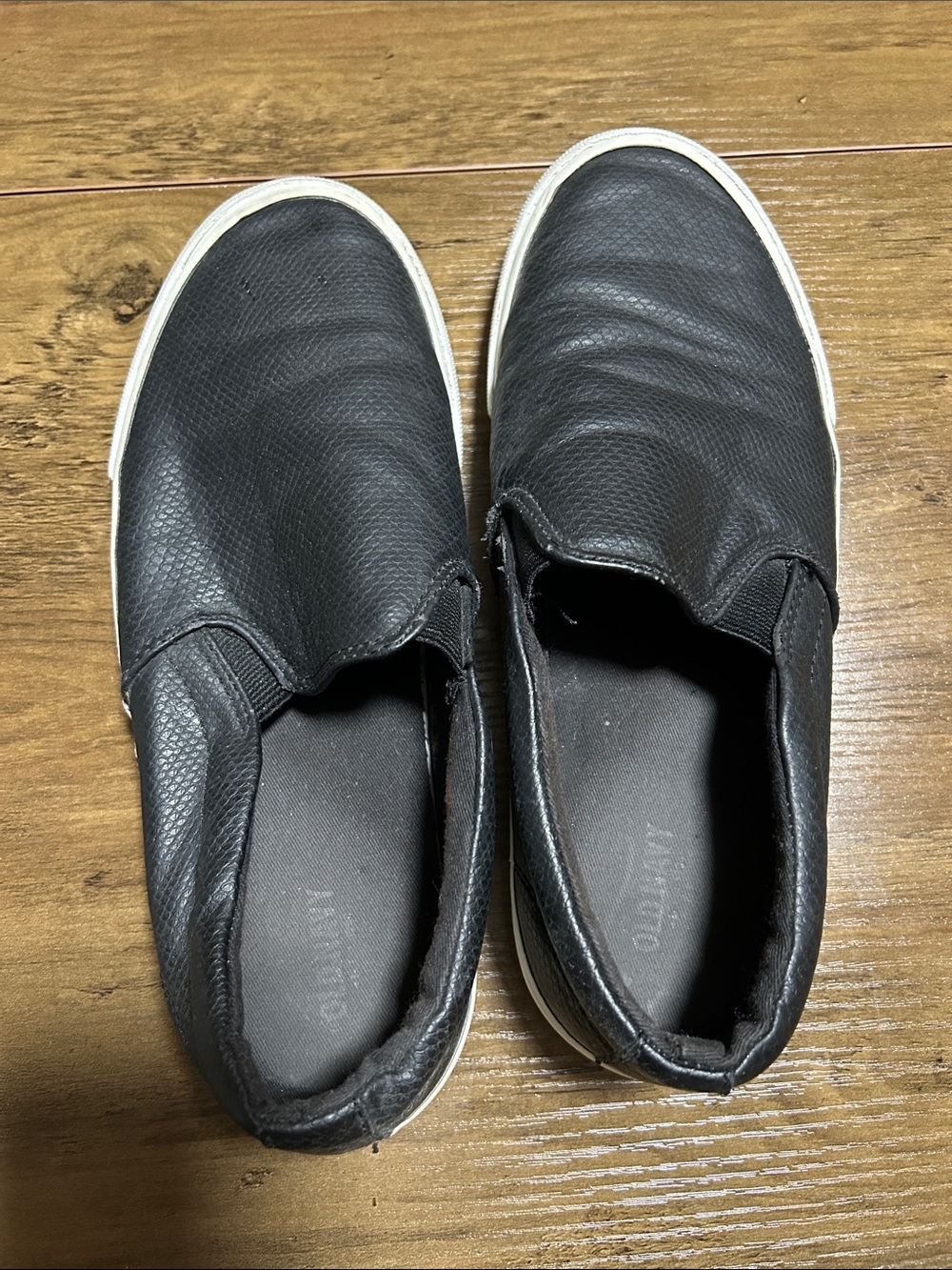 Old Navy Black Slip-On Loafers with White Sole